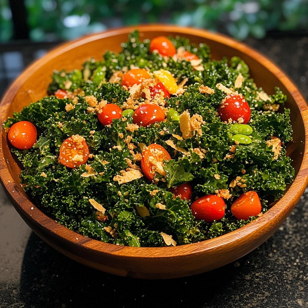 Knuspriger Grünkohlsalat