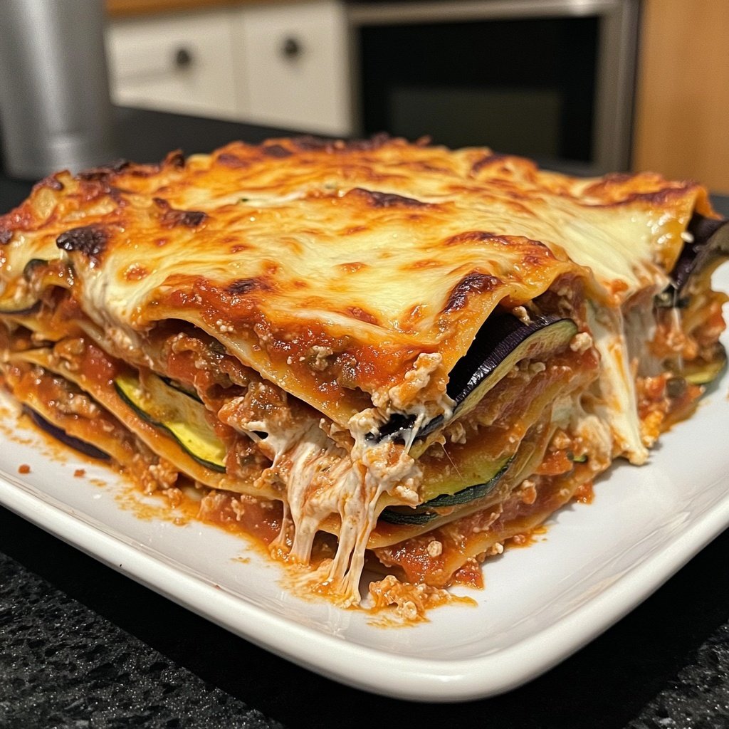 Lasagne mit Zucchini und Aubergine