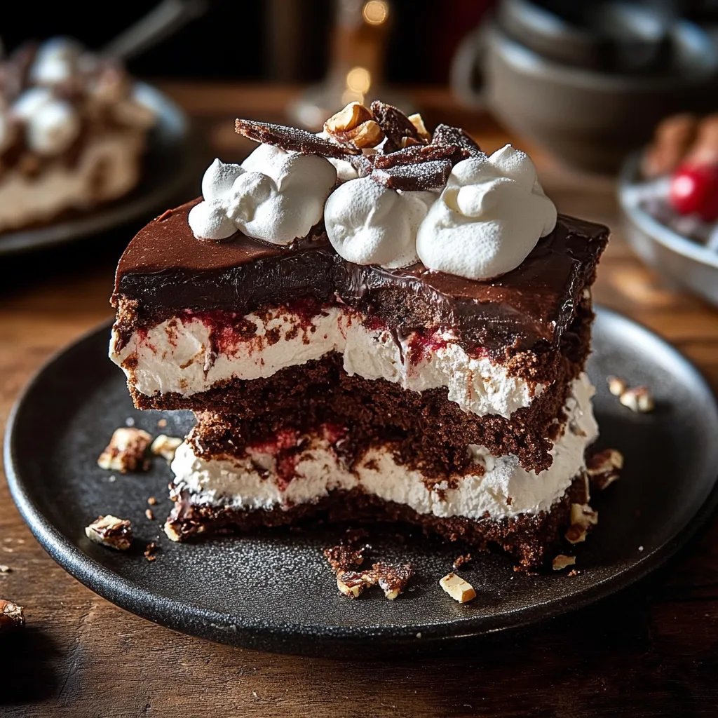 Schokoladige Himmelstorte mit Lebkuchencreme