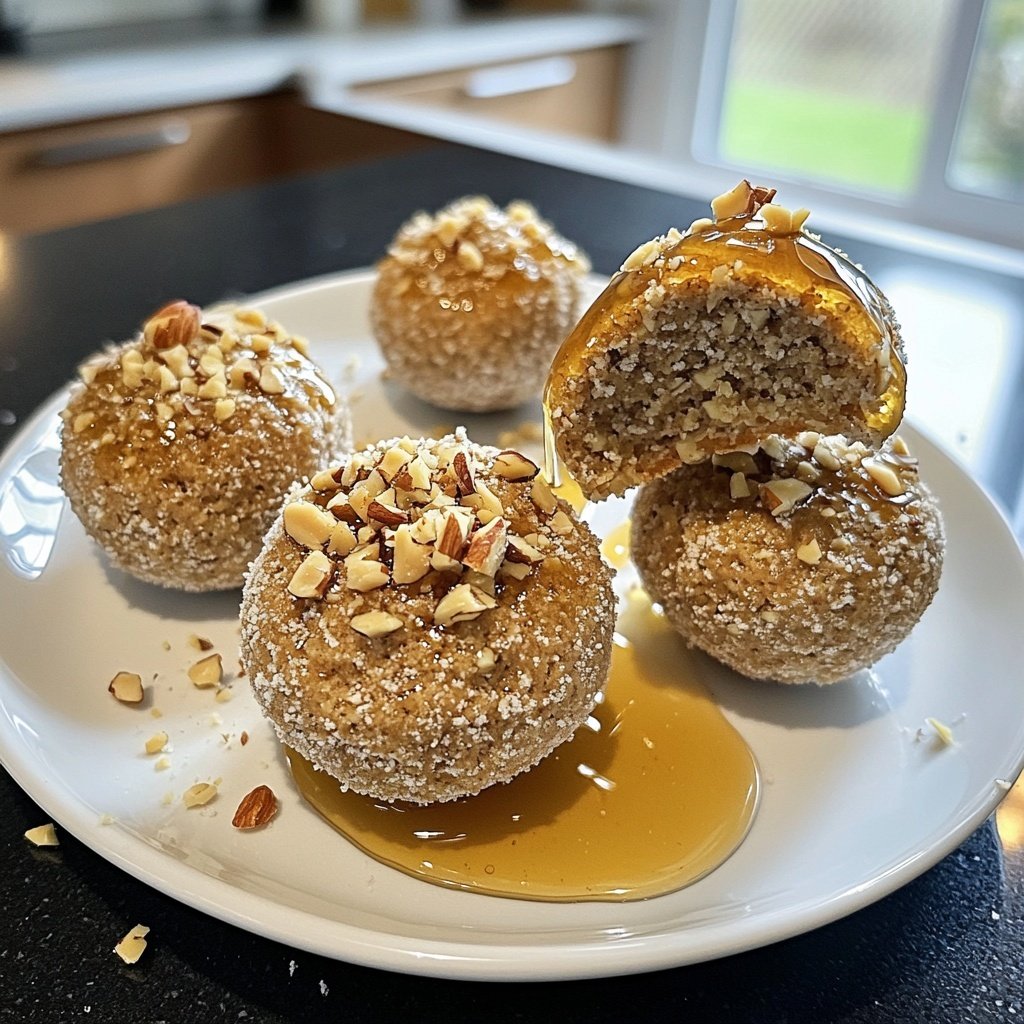 Protein Bällchen mit Vanille Proteinpulver