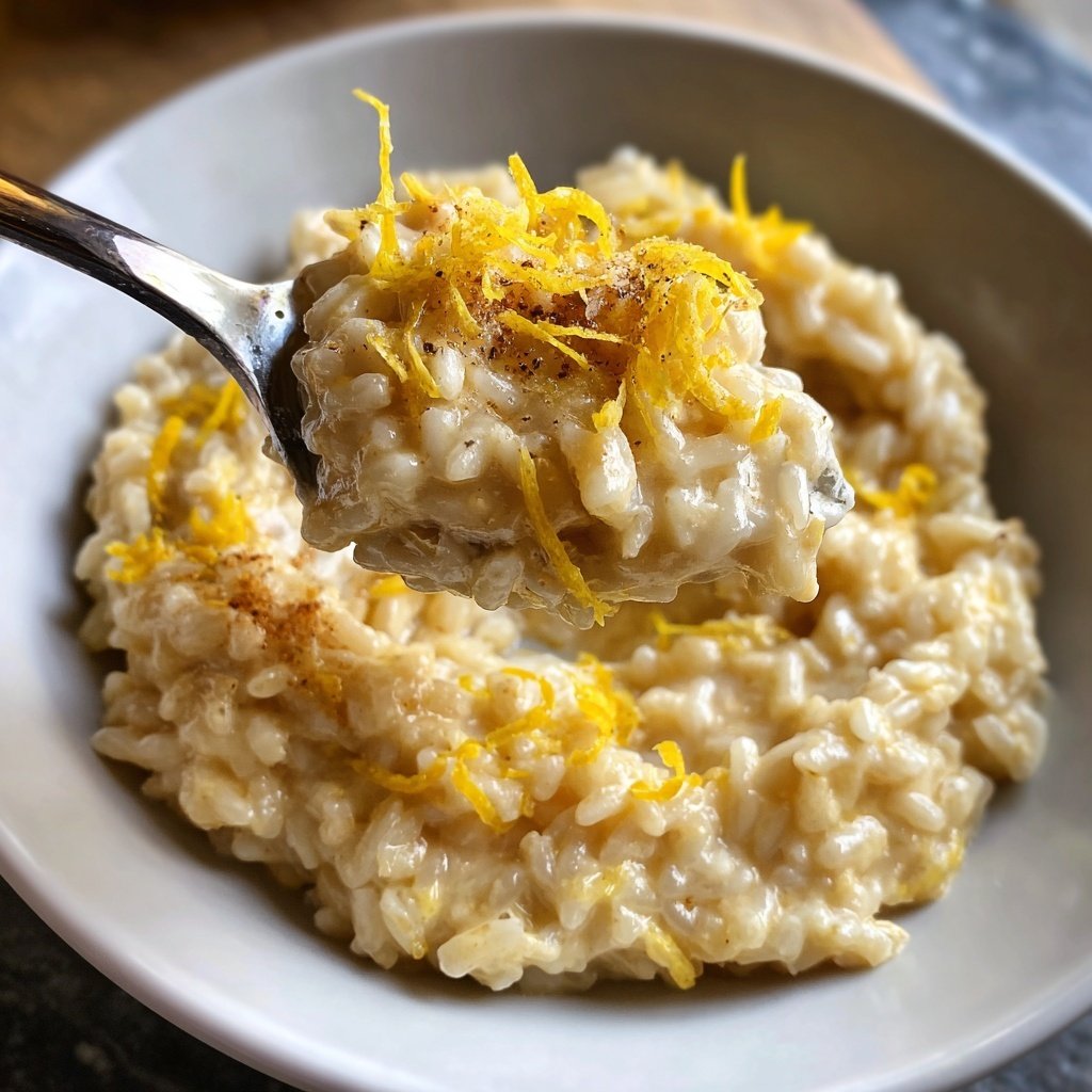 Risotto mit Zitrone und Parmesan