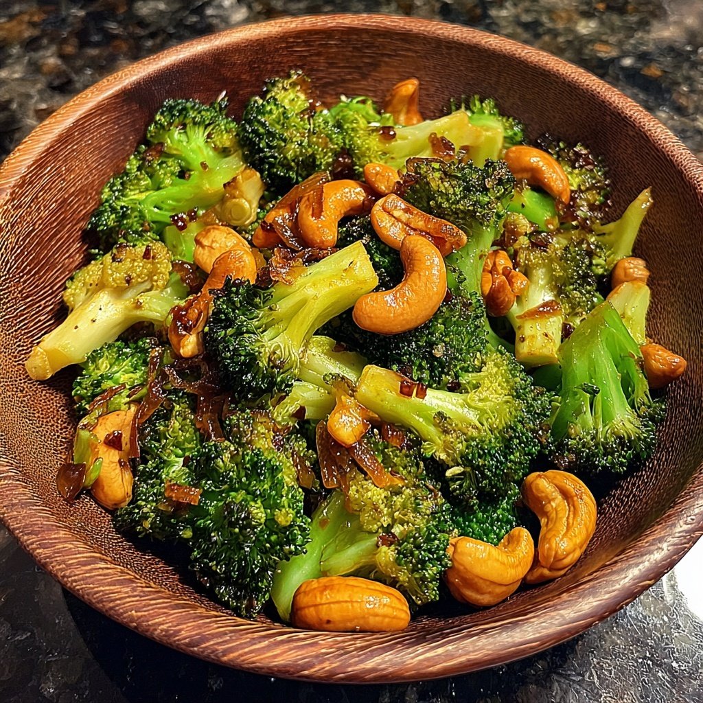 Brokkoli Cashew Wok Pfanne