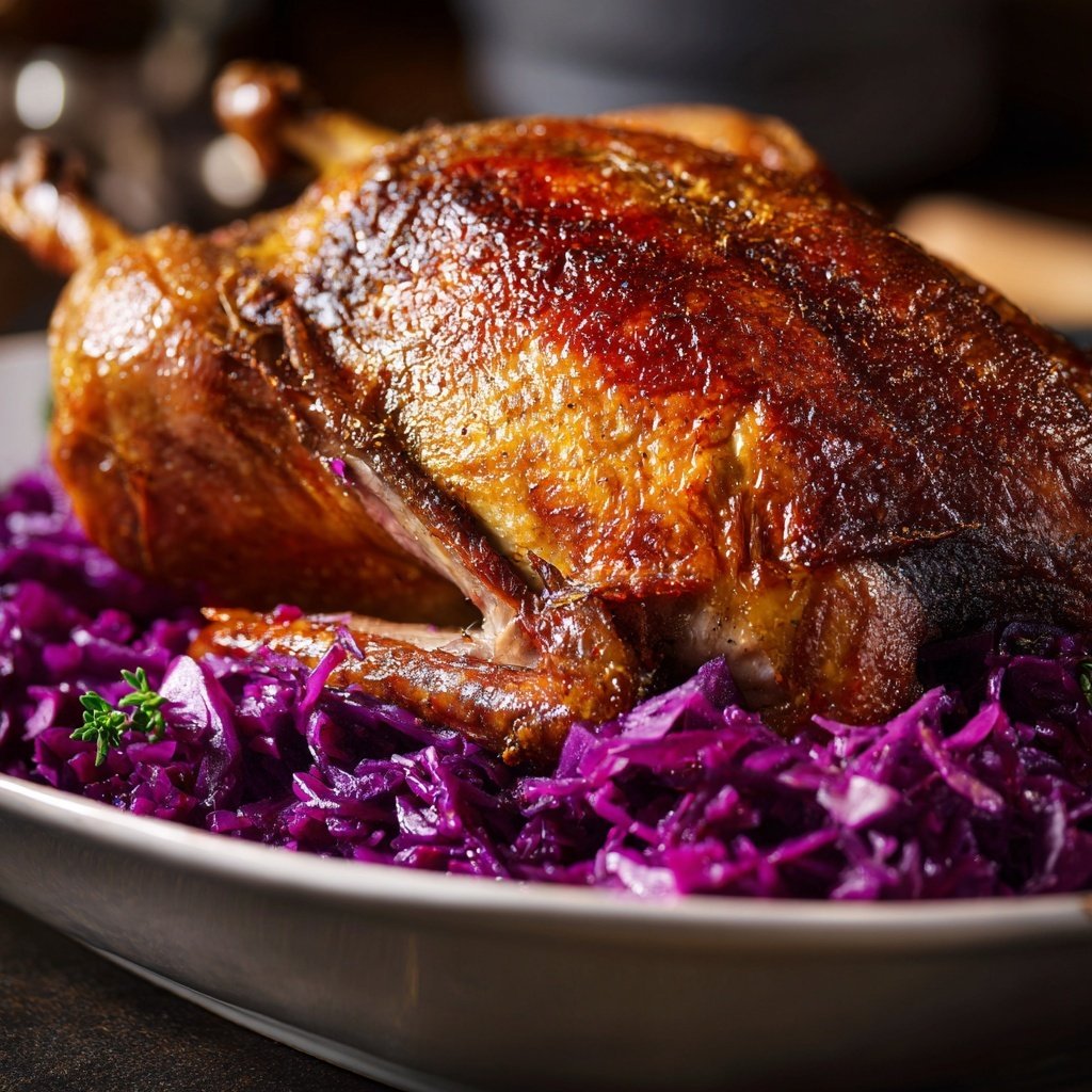 Saisonal & Festlich Weihnachtsgans mit Rotkohl