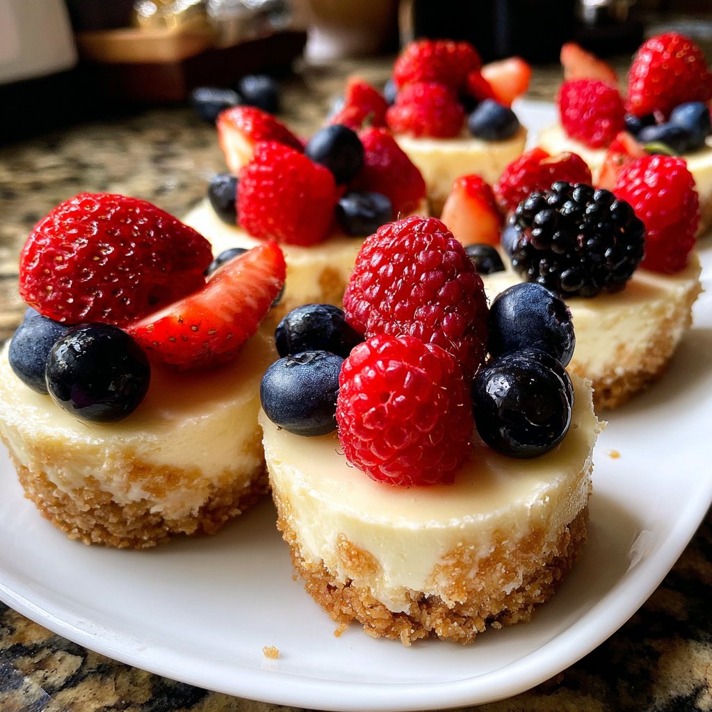 Mini-Cheesecakes mit Beeren