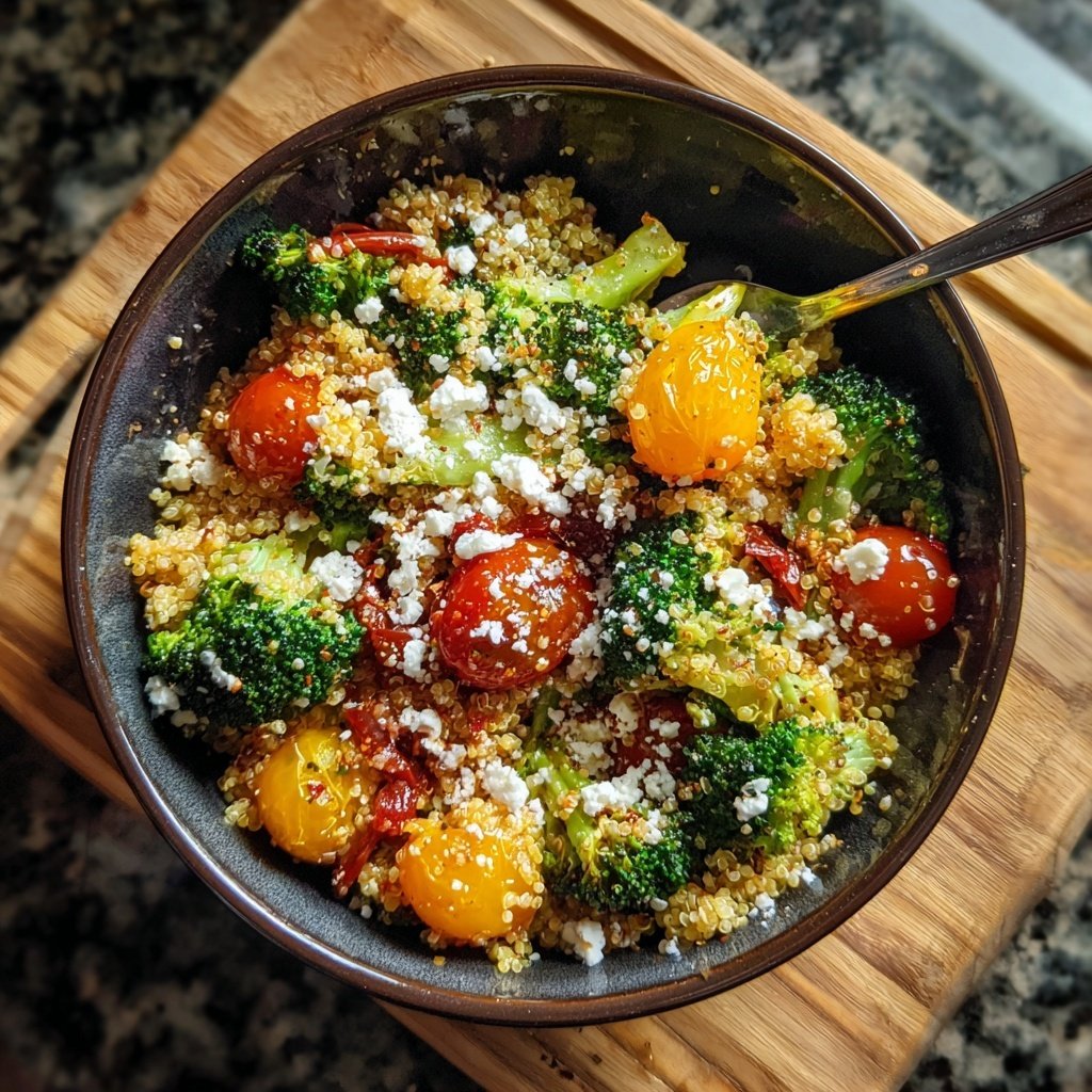 Kalorienarme Quinoa Bowl Mit Brokkoli