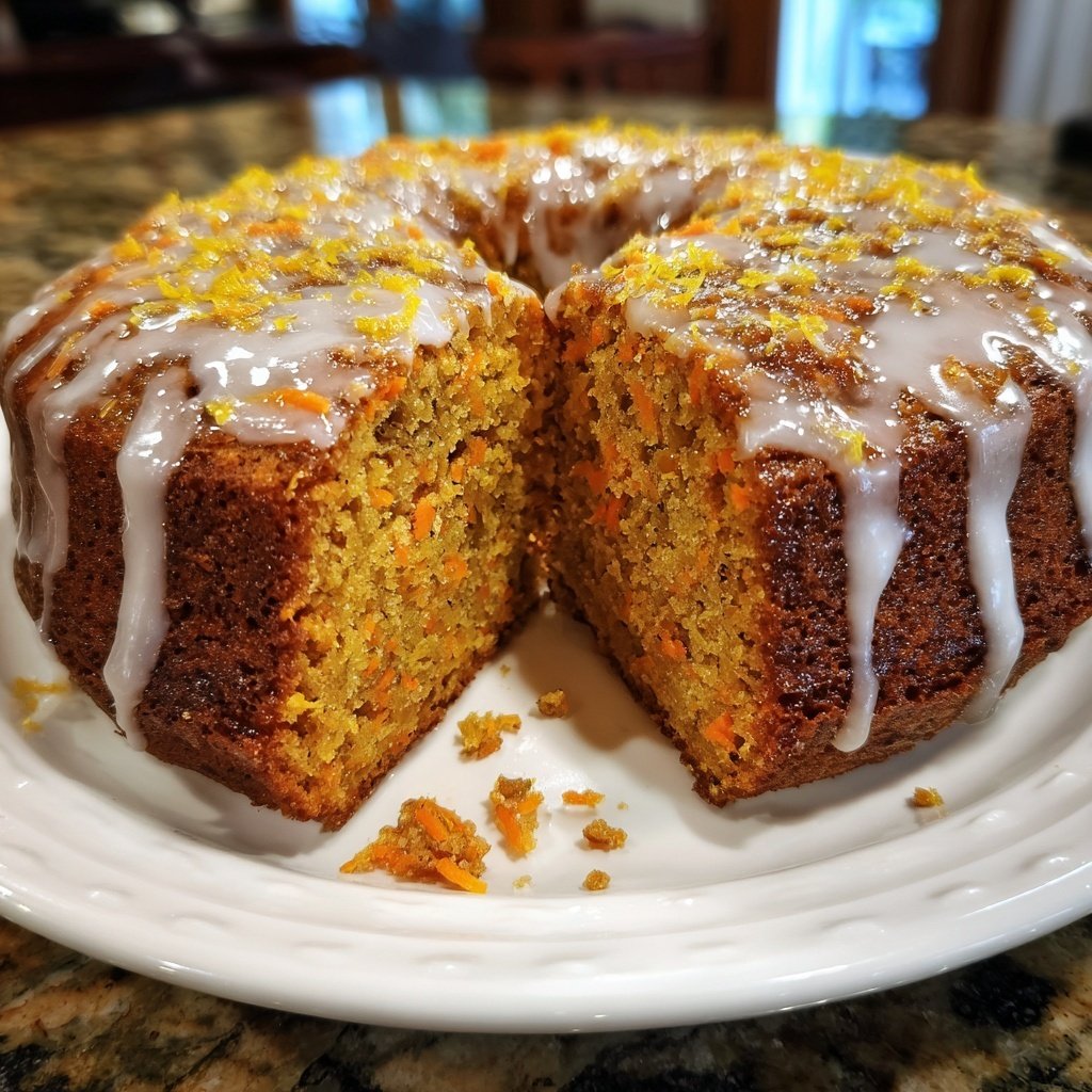 Karottenkuchen Mit Zitronenglasur