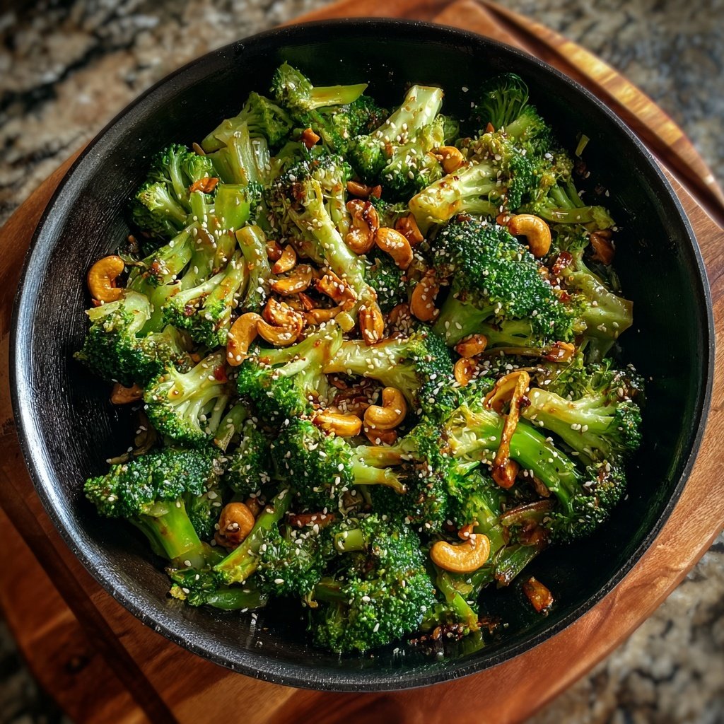 Brokkoli Wok Mit Cashews