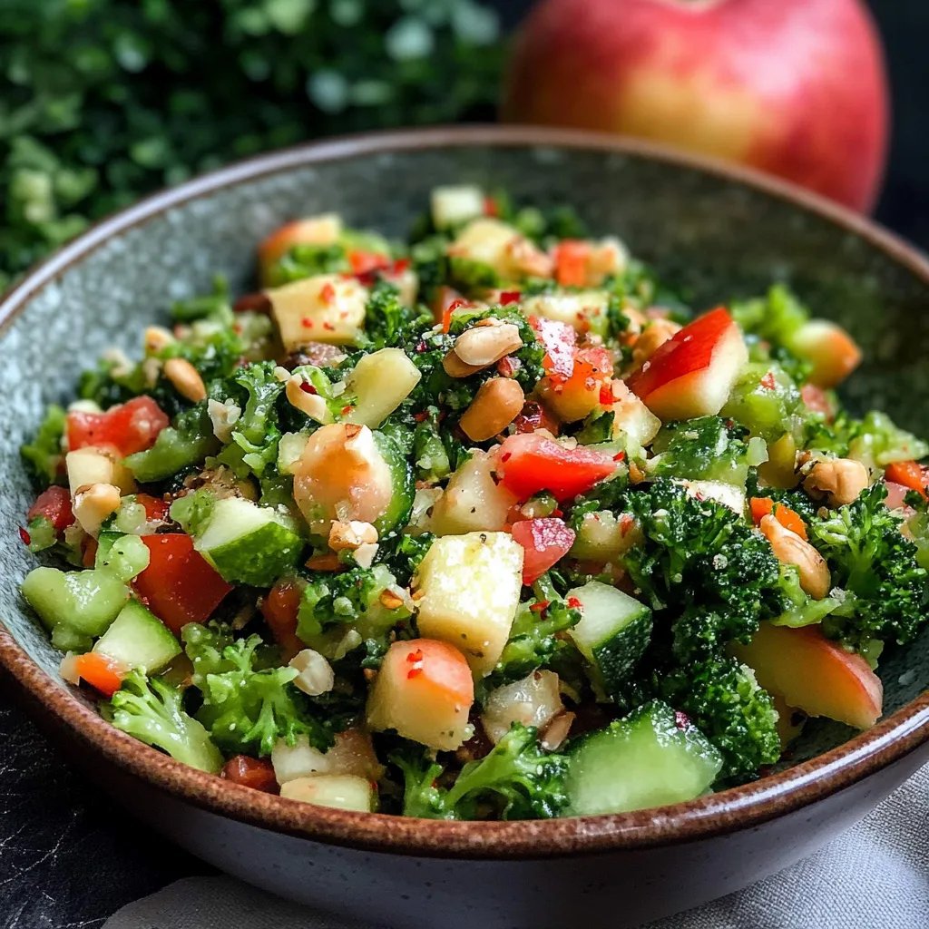 Brokkoli Salat mit Apfel
