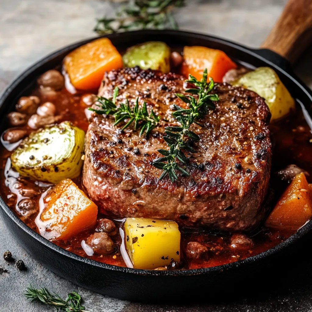 Bauerntopf mit Rosenkohl und Hackfleisch