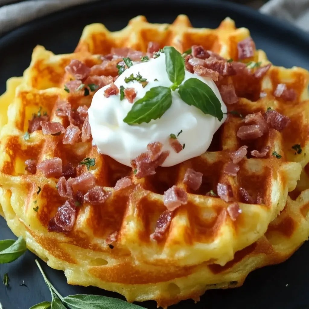 Knusprige Waffeln aus Kartoffeln