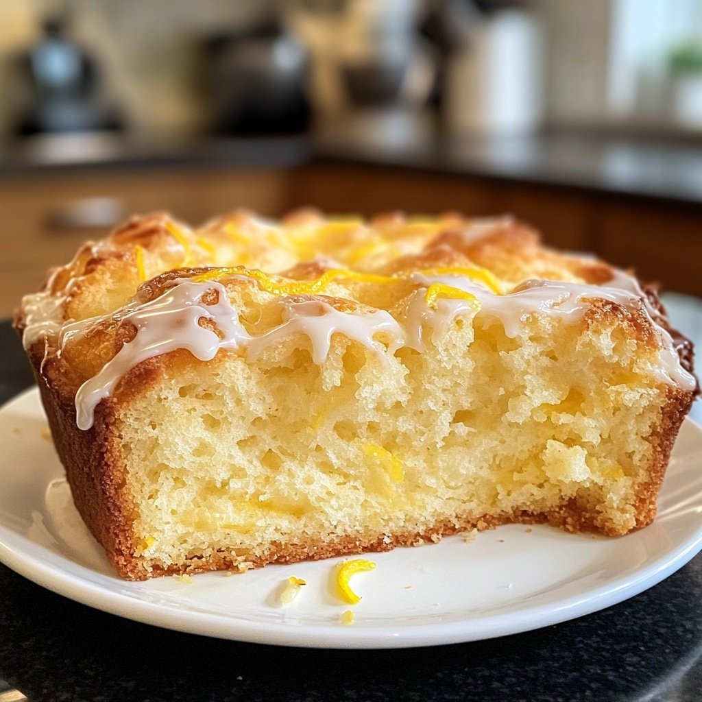Zitronenkuchen mit Zitronenabrieb
